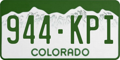 CO license plate 944KPI