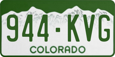 CO license plate 944KVG
