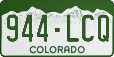 CO license plate 944LCQ