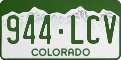 CO license plate 944LCV
