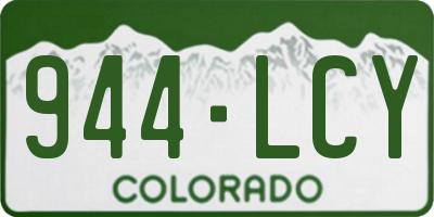 CO license plate 944LCY