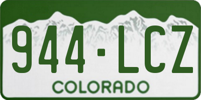 CO license plate 944LCZ