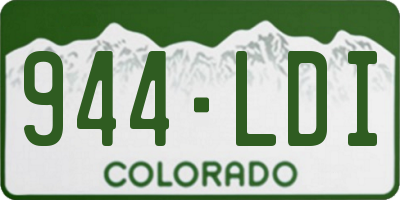 CO license plate 944LDI