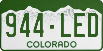 CO license plate 944LED