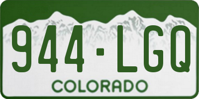 CO license plate 944LGQ