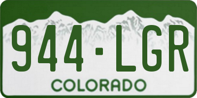 CO license plate 944LGR
