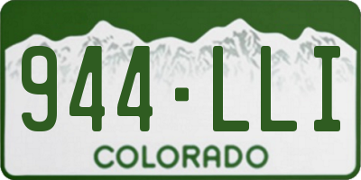 CO license plate 944LLI