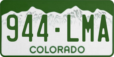 CO license plate 944LMA
