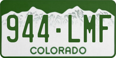 CO license plate 944LMF