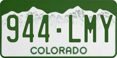 CO license plate 944LMY