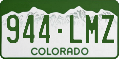 CO license plate 944LMZ