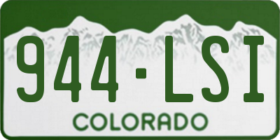CO license plate 944LSI