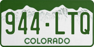 CO license plate 944LTQ