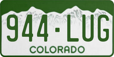 CO license plate 944LUG