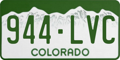 CO license plate 944LVC