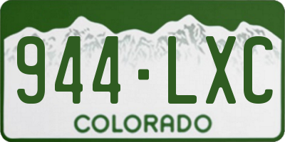 CO license plate 944LXC