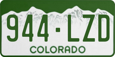 CO license plate 944LZD