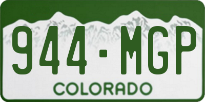 CO license plate 944MGP
