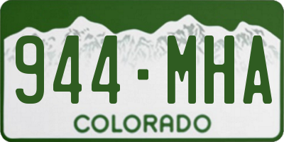 CO license plate 944MHA
