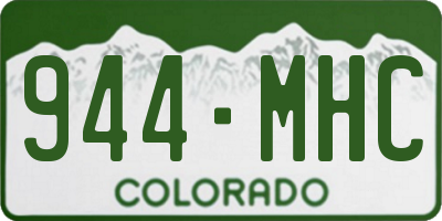 CO license plate 944MHC