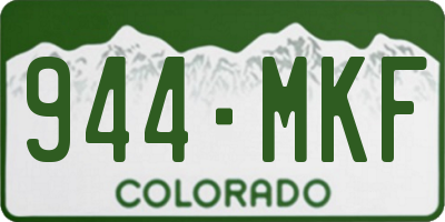 CO license plate 944MKF