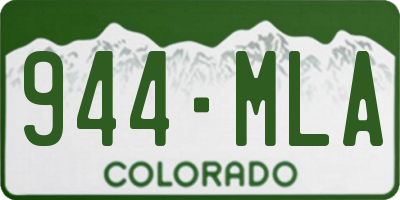 CO license plate 944MLA
