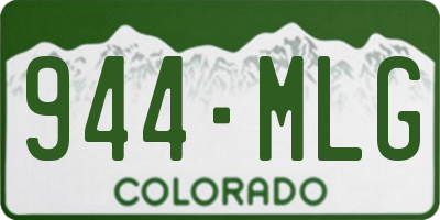 CO license plate 944MLG