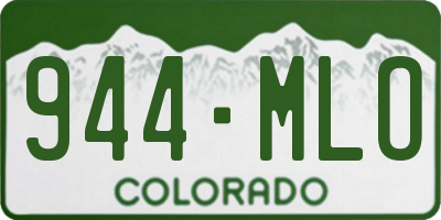 CO license plate 944MLO