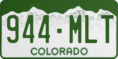CO license plate 944MLT
