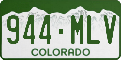 CO license plate 944MLV