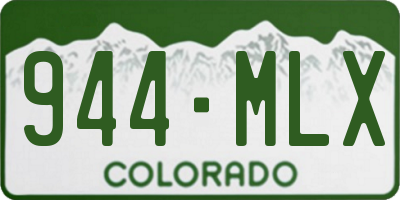 CO license plate 944MLX