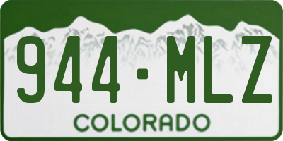 CO license plate 944MLZ