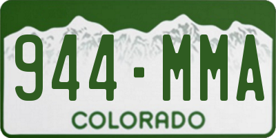 CO license plate 944MMA
