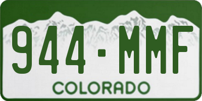 CO license plate 944MMF