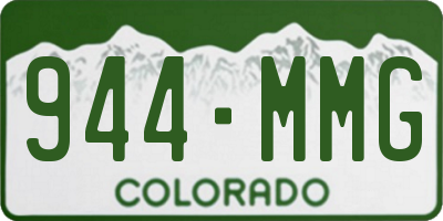CO license plate 944MMG