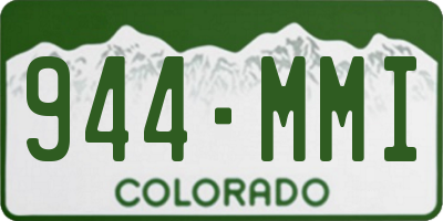 CO license plate 944MMI