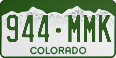 CO license plate 944MMK