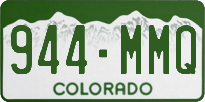 CO license plate 944MMQ
