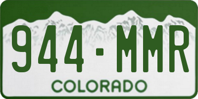 CO license plate 944MMR