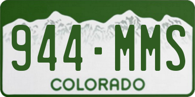 CO license plate 944MMS