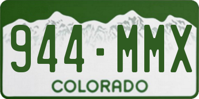 CO license plate 944MMX