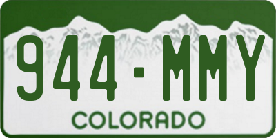 CO license plate 944MMY