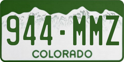 CO license plate 944MMZ