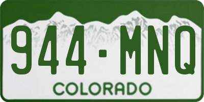 CO license plate 944MNQ