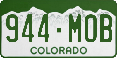 CO license plate 944MOB