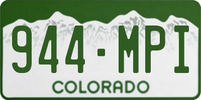 CO license plate 944MPI