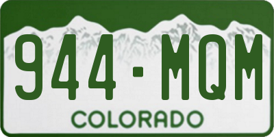 CO license plate 944MQM