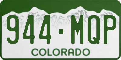 CO license plate 944MQP