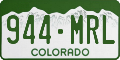CO license plate 944MRL
