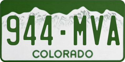 CO license plate 944MVA
